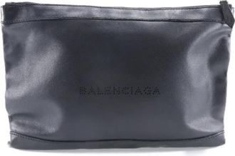 Balenciaga Pre-owned Leather clutches - Dames - Vintage Clutch - Zwart - ONE Size - Leer - Vintage
