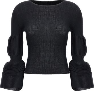 Issey Miyake Assemblage Branch Top Nero-Donna