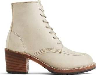 Red Wing Shoes Clara Roughout Leather Boot in White Sand Mohave at Nordstrom, Size 9.5