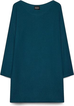 Fiorella Rubino Viscose blend gebreide kleding - Dames - Truien - Blauw - Maat: M/L Viscose