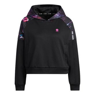 adidas (WMNS) adidas Neo Basketball Hoodies Black IA6807