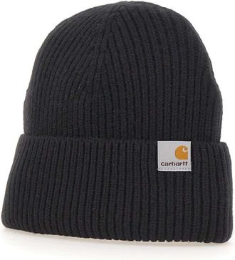 Carhartt Work in Progress Gabe Beanie - Heren - Hoeden - Zwart - ONE Size - Wol - Accessoires
