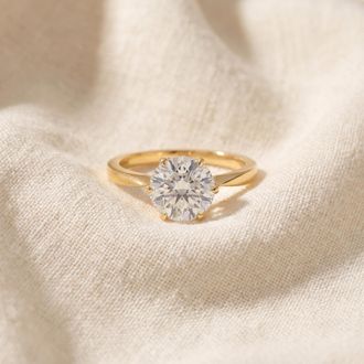 Pompeii3 2 Ct Diamond Solitaire Engagement Ring 14k Yellow Gold Lab Grown