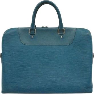 Louis Vuitton Pre-owned Handbags, male, Blue, Size: ONE SIZE Pre-owned Briefcase