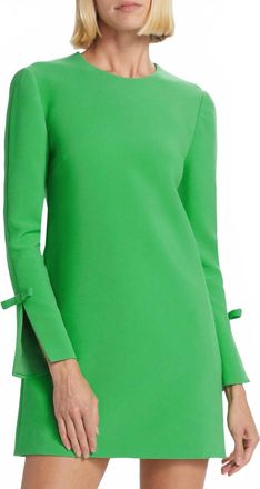 Sachin & Babi Lily Long-Sleeve Shift Dress In Parrot Green