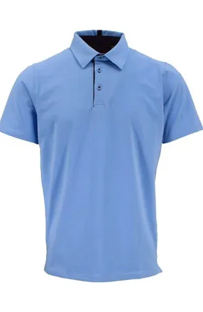 Lords of Harlech Pietro Stretch Cotton Polo Shirt in Blue at Nordstrom, Size Xx-Large