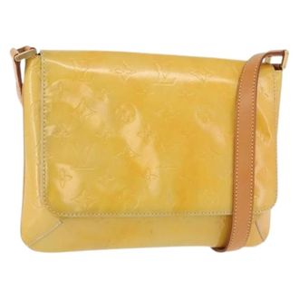 Louis Vuitton Pre-owned Cross Body Bags, female, Yellow, Size: ONE SIZE Pre-owned Vintage Patent Leather Shoulder Bag