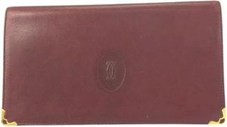 Cartier Pre-owned Wallets, female, Red, Size: ONE SIZE Pre-owned Leather Wallet