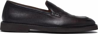 Doucal's Leather Rubber Loafers - Brown