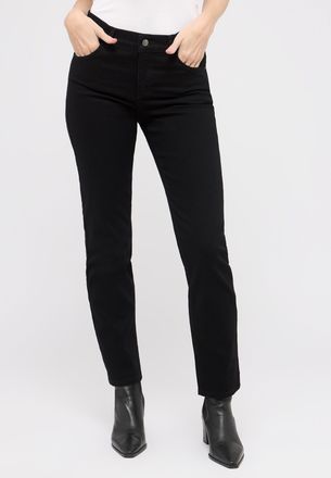 Angels High-waist-Jeans ANGELS DOLLY, Damen, Gr. 34, L&auml;nge 30, schwarz (jetschwarz), Denim/Jeans, Obermaterial: 78% Baumwolle, 21% Polyester, 1% Elasthan, un