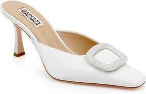 Badgley Mischka Graylynn Mule in Wht Crep at Nordstrom Rack, Size 6.5