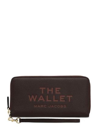 Marc Jacobs Portafoglio The Continental in pelle con zip - Marrone
