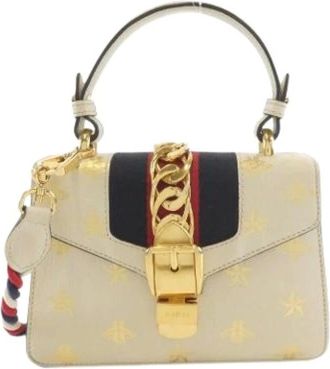 Gucci Pre-owned Handbags, female, White, Size: ONE SIZE Pre-owned Vintage Handbag
