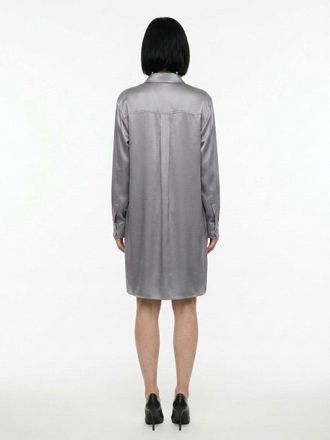 Dolce & Gabbana Womens Gray Silk Casual Dress