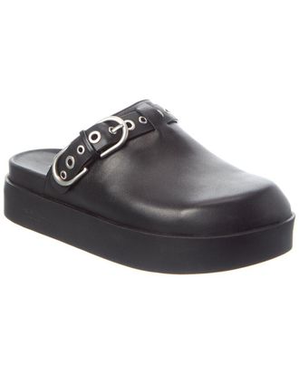 Rag & Bone Geo Buckle Leather Platform Mule