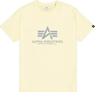 Alpha Industries T-Shirt ALPHA INDUSTRIES Basic T-Shirt BL, Herren, Gr. 3XL, gelb (retro gelb), Obermaterial: 100% Baumwolle, Shirts T-Shirt