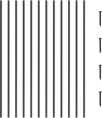 OEM Metallbaluster F&uuml;r Treppen, 13 X 1118 Mm, Quadratisch, Dekorative Gel&auml;nderst&auml;be Aus Aluminiumlegierung, 31er-packdeckbaluster Mit Schrauben, Klassisch