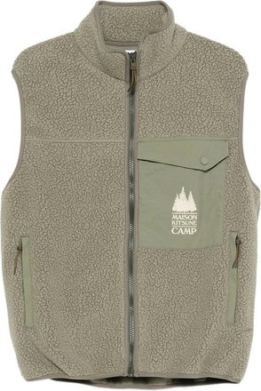 Maison Kitsuné Outwear Waistcoats Verde-Uomo