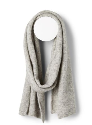 Simons Womens Solid alpaca-wool scarf Exclusive collection from Italy