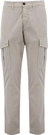 Eleventy Rechte Broek - Heren - Straight fit broeken - Beige - W36 - Katoen - Broeken