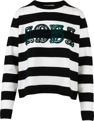 Max Mara Viterbo Sweater - Dames - Ronde hals truien - Veelkleurig - L - Wol - Truien & Vesten