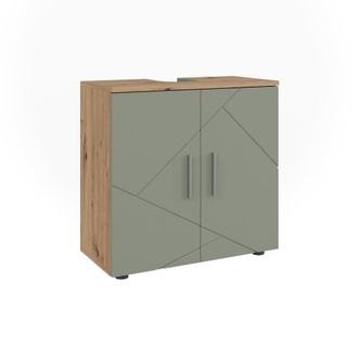 Vicco Mueble Bajo Lavabo Irma, Verde Salvia, 60 X 59 Cm, Vicco