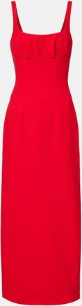 Emilia Wickstead Jianna wool cr&ecirc;pe midi dress
