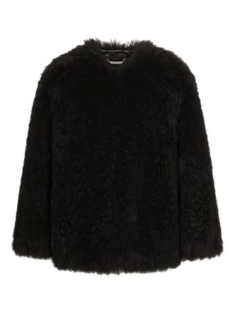 Dolce & Gabbana Lammy coat - Zwart