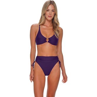 Sunsets Carrie Crossback Bikini Swimsuit Top in Paradise Plum at Nordstrom, Size 3X-Large