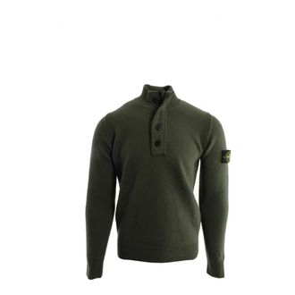 Stone Island Turtlenecks, male, Green, Size: S Turtleneck Sweater