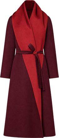Max Mara REVERSIBLE BRUSHED CASHMERE SCARF-STYLE COAT - Maxmara Atelier - Woman