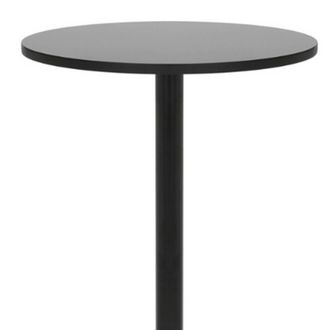 Netfurniture Cimoni Noir Round Poseur Table in Black