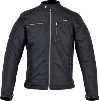 Weise Chester CE AAA Waterproof Cotton Cordura RE ZRO Armour Motorcycle Jacket (UK, Alpha, XXL, Regular, Regular, Black)