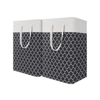 OEM Cesto De Ropa Impermeable, Cesto De Ropa Grande, Dormitorio, Ba&ntilde;o, Residencia Estudiantil, Juego De 2, Negro