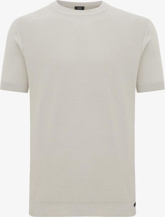 Genti Structuur T-shirt | Beige