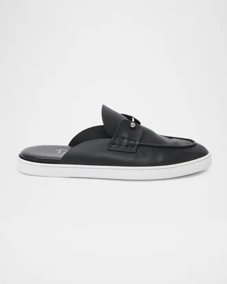 Christian Louboutin Men & apos;s Chanme Leather Slides