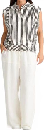 Brave & True Charlie Top In Black/white