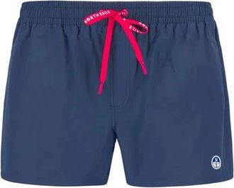North Sails Basic Volley Beachwear - Heren - Strandmode - Blauw - L - Katoen - Badmode
