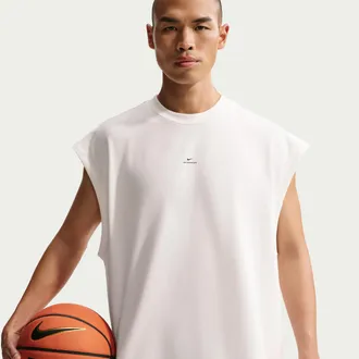 Nike Mens Standard Issue Dri-FIT Game Basketball Sleeveless Top in White | IF2563-133