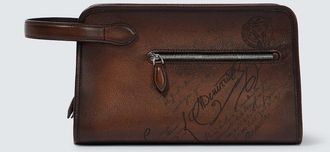 Berluti Morning Scritto leather toiletry bag
