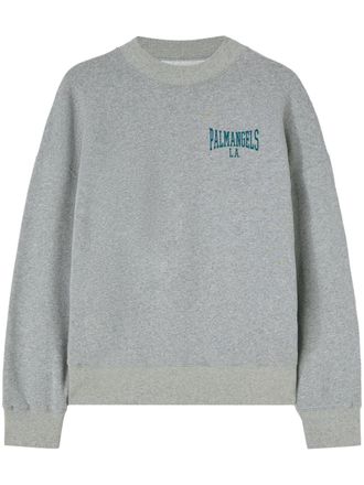 Palm Angels Sweater met logoprint - Grijs