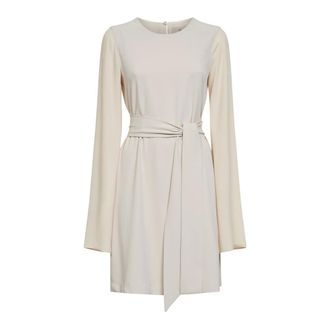 Blanca Vita Short Dresses, female, Beige, Size: 2XS Agira Short Dress With Georgette Sleeves