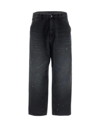 Carhartt Work in Progress Black Og Single Knee Destroy Denim Jeans