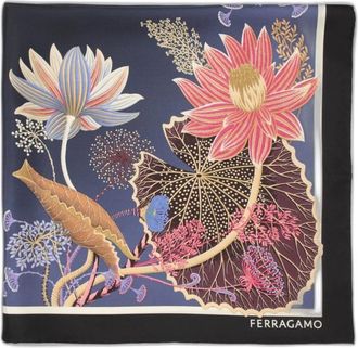 Ferragamo Pa&ntilde;uelo de seda Ninfee - Accessories - Mujer - Multicolor - ONE SIZE