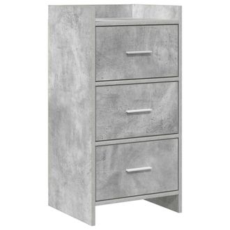 vidaXL Aparador Gris Hormig&oacute;n 40 X 36 X 80 Cm Madera De Ingenier&iacute;a Vidaxl