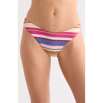 Roxy Sunset Swells Cheeky Bikini Bottoms in Berry Multi at Nordstrom Rack, Size X-Small