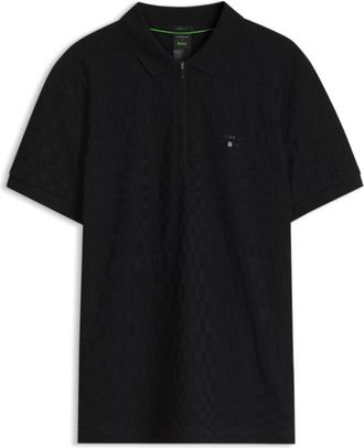 BOSS Porsche x polo shirt with Pasha pattern