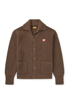 Human Made Logo-Appliquéd Alpaca Cardigan