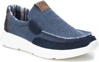 Xti Mens Canvas Loafers In Navy