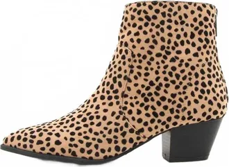 Qupid Womens Mystique Cheetah Bootie In As Shown
